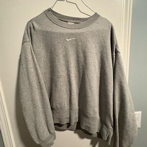 Nike Men's Classic Gray Crewneck Sweater
